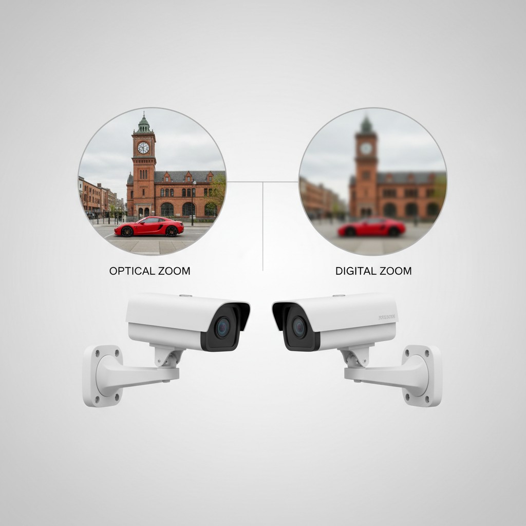 Zoom Optique vs Zoom Numérique pour Caméra de Surveillance : Quelle Différence ?